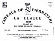 Pierrevert-La Blaque 1981